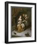 A Tavern Interior with Three Figures-Cornelis Bega-Framed Giclee Print