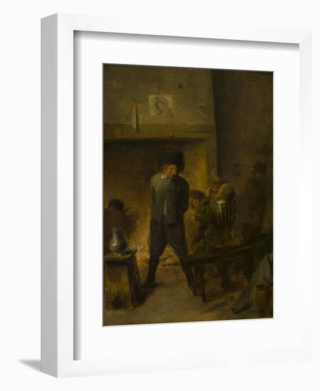 A Tavern Scene by Adriaen Brouwer-Adriaen Brouwer-Framed Giclee Print