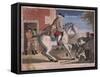 A Taylor Riding to Brentford, 1786-TS Stayner-Framed Stretched Canvas