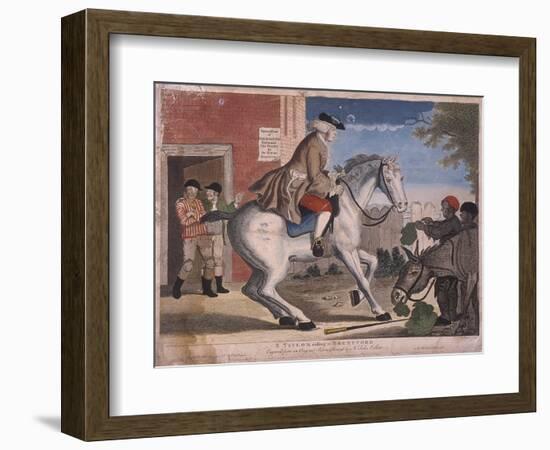A Taylor Riding to Brentford, 1786-TS Stayner-Framed Giclee Print