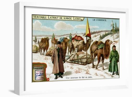 A Tea Caravan in Asia, C1900-null-Framed Giclee Print