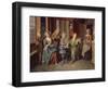 A Tea Party, C.1720-Joseph Van Aken-Framed Giclee Print