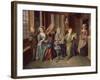 A Tea Party, C.1720-Joseph Van Aken-Framed Giclee Print