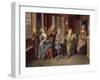 A Tea Party, C.1720-Joseph Van Aken-Framed Giclee Print