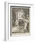 A Teacher Plays Badminton with His Pupil-Bernard Picart-Framed Art Print