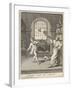 A Teacher Plays Badminton with His Pupil-Bernard Picart-Framed Art Print