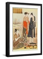 A Teahouse by the Water-Torii Kiyonaga-Framed Giclee Print