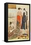A Teahouse by the Water-Torii Kiyonaga-Framed Stretched Canvas