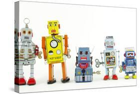 A Team of Robot Toys-davinci-Stretched Canvas