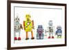 A Team of Robot Toys-davinci-Framed Art Print