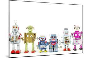 A Team of Robot Toys-davinci-Mounted Art Print