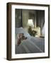 A Teddy Bear on the Bed-null-Framed Photographic Print