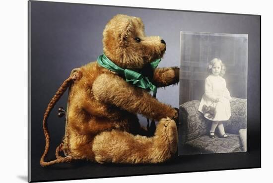 A Teddy Bear Purse with Honey Golden Mohair, circa 1918-null-Mounted Giclee Print