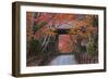 A Telephoto View Shows a Traditional Wooden Gate Roofed with Kawara Ceramic Tiles at Komyo-Ji-Ben Simmons-Framed Photographic Print