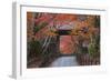 A Telephoto View Shows a Traditional Wooden Gate Roofed with Kawara Ceramic Tiles at Komyo-Ji-Ben Simmons-Framed Photographic Print