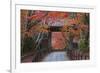 A Telephoto View Shows a Traditional Wooden Gate Roofed with Kawara Ceramic Tiles at Komyo-Ji-Ben Simmons-Framed Photographic Print