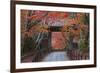 A Telephoto View Shows a Traditional Wooden Gate Roofed with Kawara Ceramic Tiles at Komyo-Ji-Ben Simmons-Framed Photographic Print