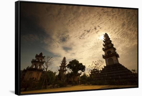 A Temple Near Hoi An-Alex Saberi-Framed Stretched Canvas