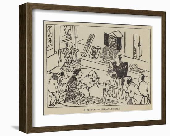 A Temple Service, Old Style-null-Framed Giclee Print