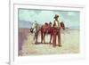 A Tense Moment-Frank Tenney Johnson-Framed Giclee Print