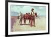 A Tense Moment-Frank Tenney Johnson-Framed Giclee Print