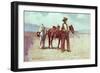 A Tense Moment-Frank Tenney Johnson-Framed Giclee Print