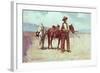 A Tense Moment-Frank Tenney Johnson-Framed Giclee Print