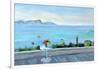 A Terrace Looking Out to Sea-Anne Durham-Framed Giclee Print