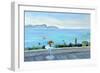 A Terrace Looking Out to Sea-Anne Durham-Framed Giclee Print