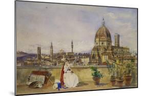 A Terrace Overlooking Florence from the Via Di Servi-Thomas Hartley Cromek-Mounted Giclee Print