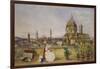 A Terrace Overlooking Florence from the Via Di Servi-Thomas Hartley Cromek-Framed Giclee Print