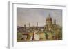 A Terrace Overlooking Florence from the Via Di Servi-Thomas Hartley Cromek-Framed Giclee Print