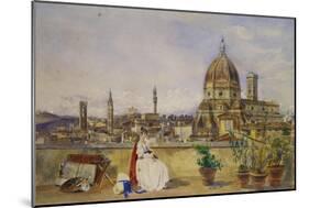 A Terrace Overlooking Florence from the Via Di Servi-Thomas Hartley Cromek-Mounted Giclee Print