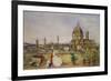 A Terrace Overlooking Florence from the Via Di Servi-Thomas Hartley Cromek-Framed Giclee Print