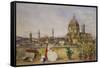 A Terrace Overlooking Florence from the Via Di Servi-Thomas Hartley Cromek-Framed Stretched Canvas