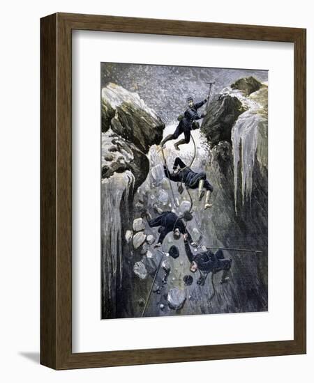 A Terrible Accident in the Alps, 1892-Henri Meyer-Framed Giclee Print