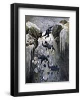 A Terrible Accident in the Alps, 1892-Henri Meyer-Framed Giclee Print