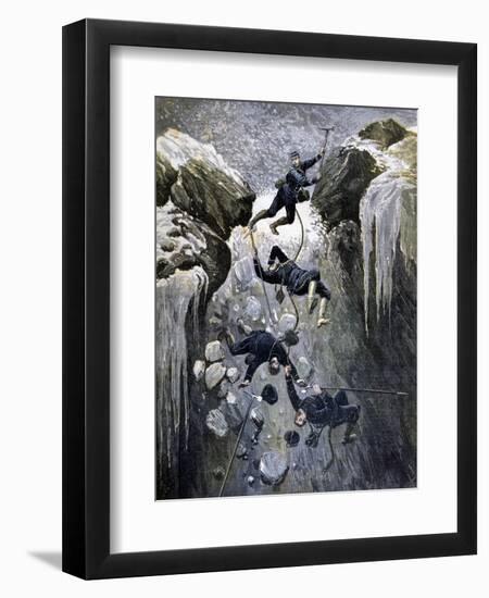 A Terrible Accident in the Alps, 1892-Henri Meyer-Framed Giclee Print