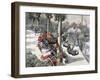 A Terrible Accident, Paris to Madrid Race, 1903-null-Framed Giclee Print