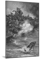 'A Terrible Carnage Ensued Upon The Overcrowded Bridge', 1902-Walter Paget-Mounted Giclee Print