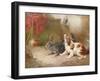 A Terrier and a King Charles Spaniel Scaring a Rat-George Armfield-Framed Giclee Print