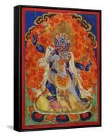 A Terrifying Deity in Yab-Yum, 19th century-Tibetan School-Framed Stretched Canvas