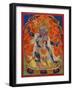 A Terrifying Deity in Yab-Yum, 19th century-Tibetan School-Framed Giclee Print