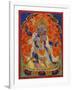 A Terrifying Deity in Yab-Yum, 19th century-Tibetan School-Framed Giclee Print