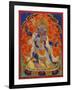 A Terrifying Deity in Yab-Yum, 19th century-Tibetan School-Framed Giclee Print