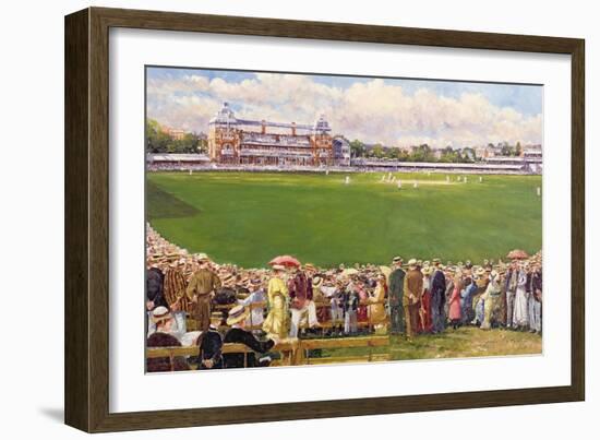 A Test Match at Lord's, England V Australia, C.1900-John Sutton-Framed Giclee Print