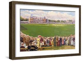 A Test Match at Lord's, England V Australia, C.1900-John Sutton-Framed Giclee Print