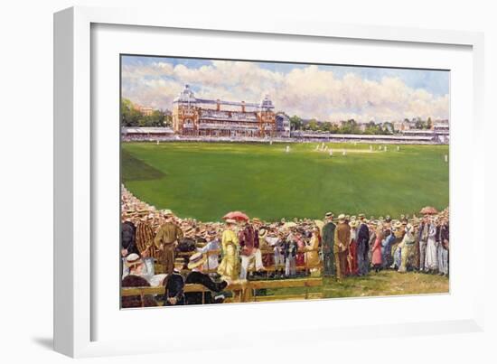 A Test Match at Lord's, England V Australia, C.1900-John Sutton-Framed Giclee Print