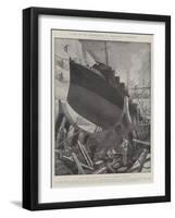 A Test of the Seaworthiness of Torpedo-Boat Destroyers-Fred T. Jane-Framed Giclee Print