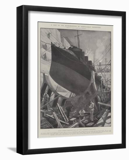 A Test of the Seaworthiness of Torpedo-Boat Destroyers-Fred T. Jane-Framed Giclee Print